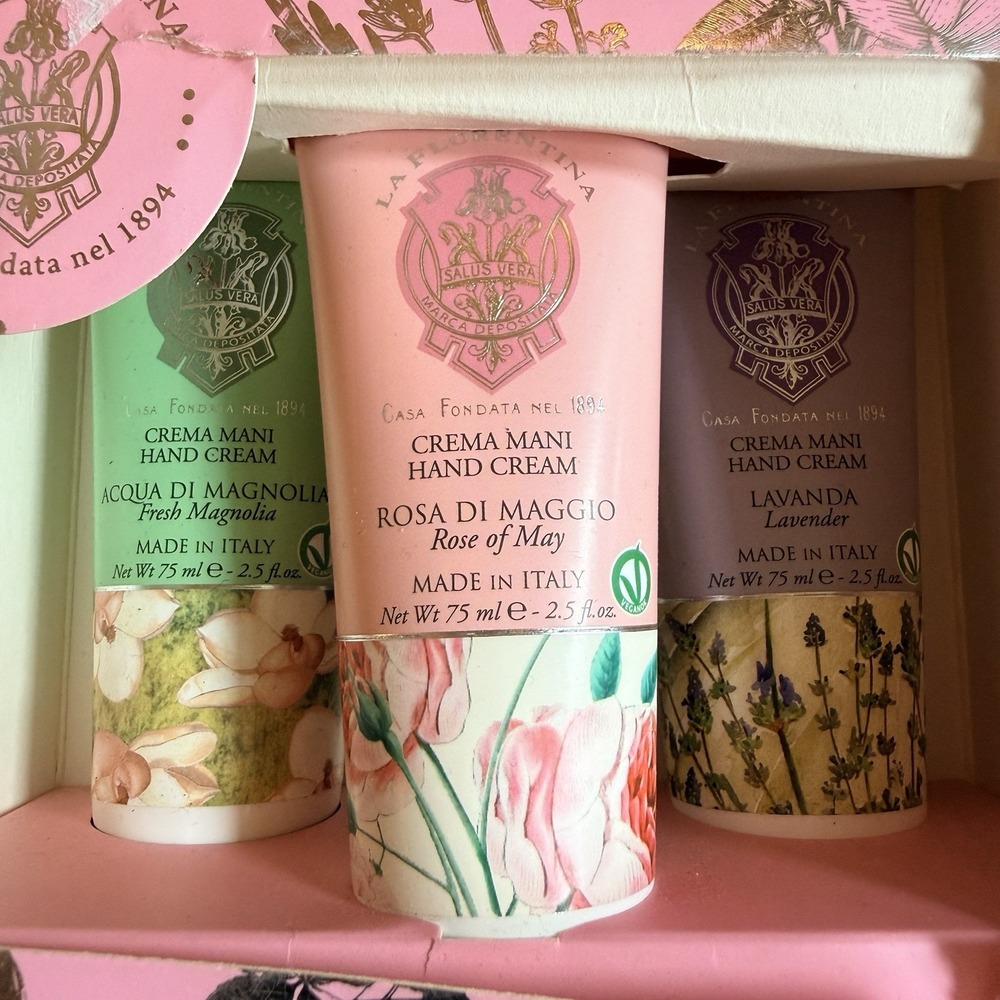 Mario Fissa La Florentina Hand Cream Fresh Magnolia Rose of May Lavender 2.5 Oz - Picture 3 of 6